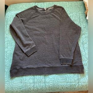 Free People Movement Slow It Down Gray Sweatshirt with Pockets